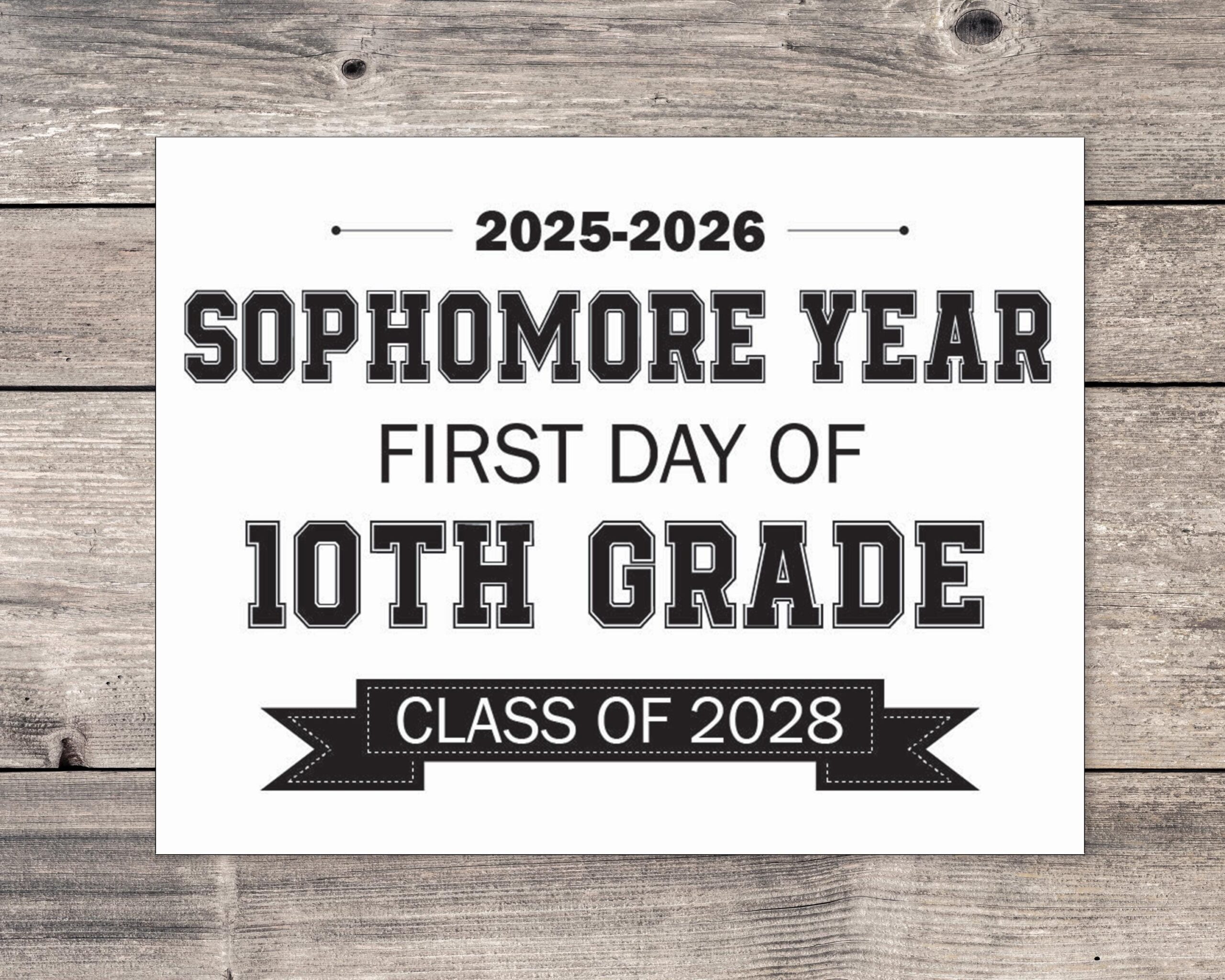 First Day Of Sophomore Year Sign First Day Of School Print First Day Of 10th Grade Sign Back To School Photo Prop Etsy First Day Of Sophomore Year Sign First Day Of School Print First Day Of 10th Grade Sign Back To School Photo Prop Etsy
