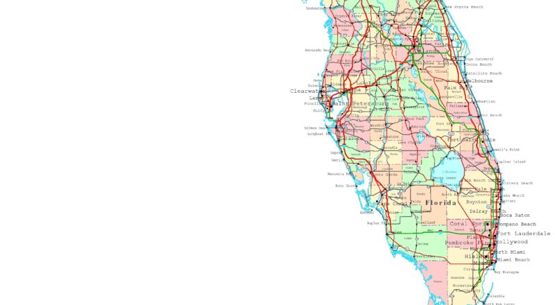Florida Printable Map