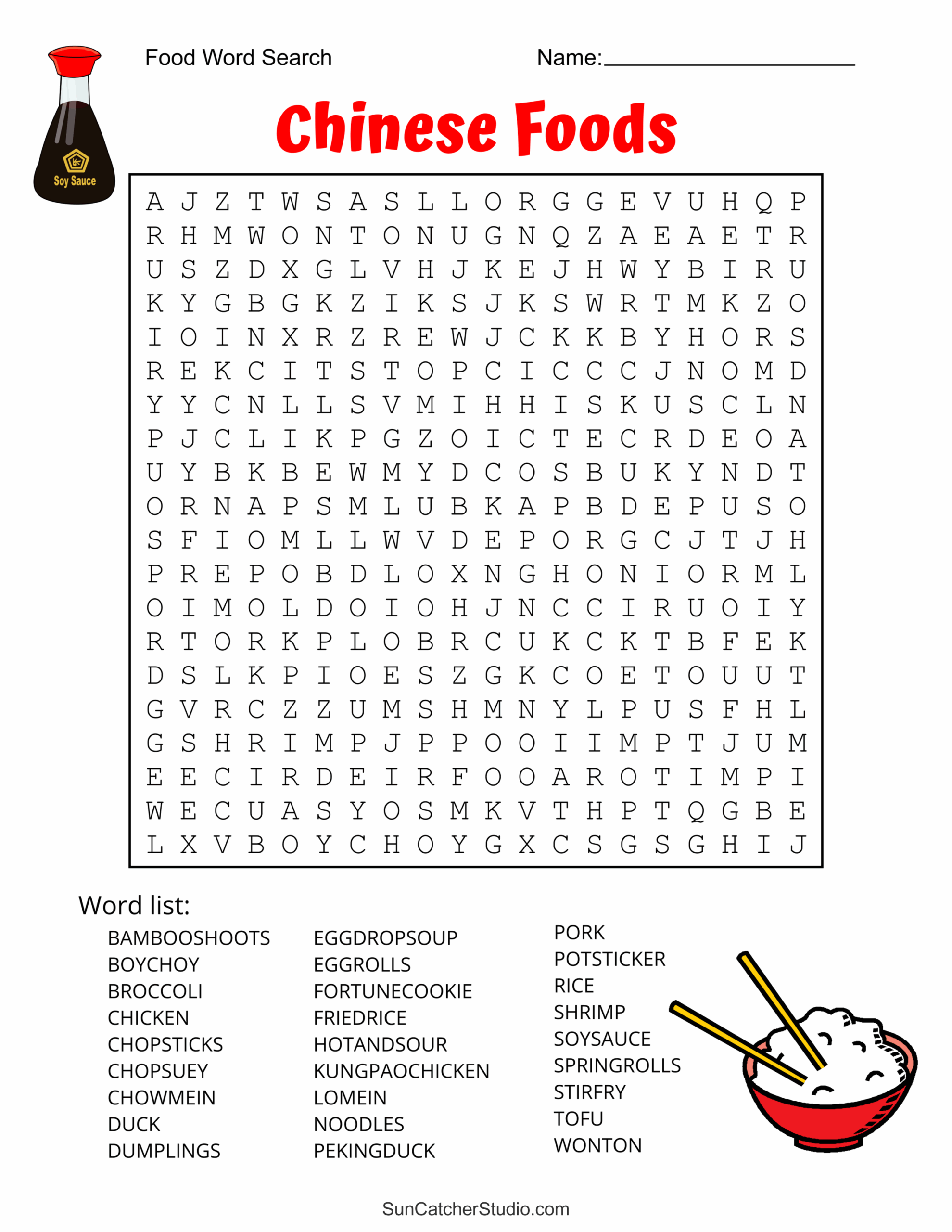 free word search to print