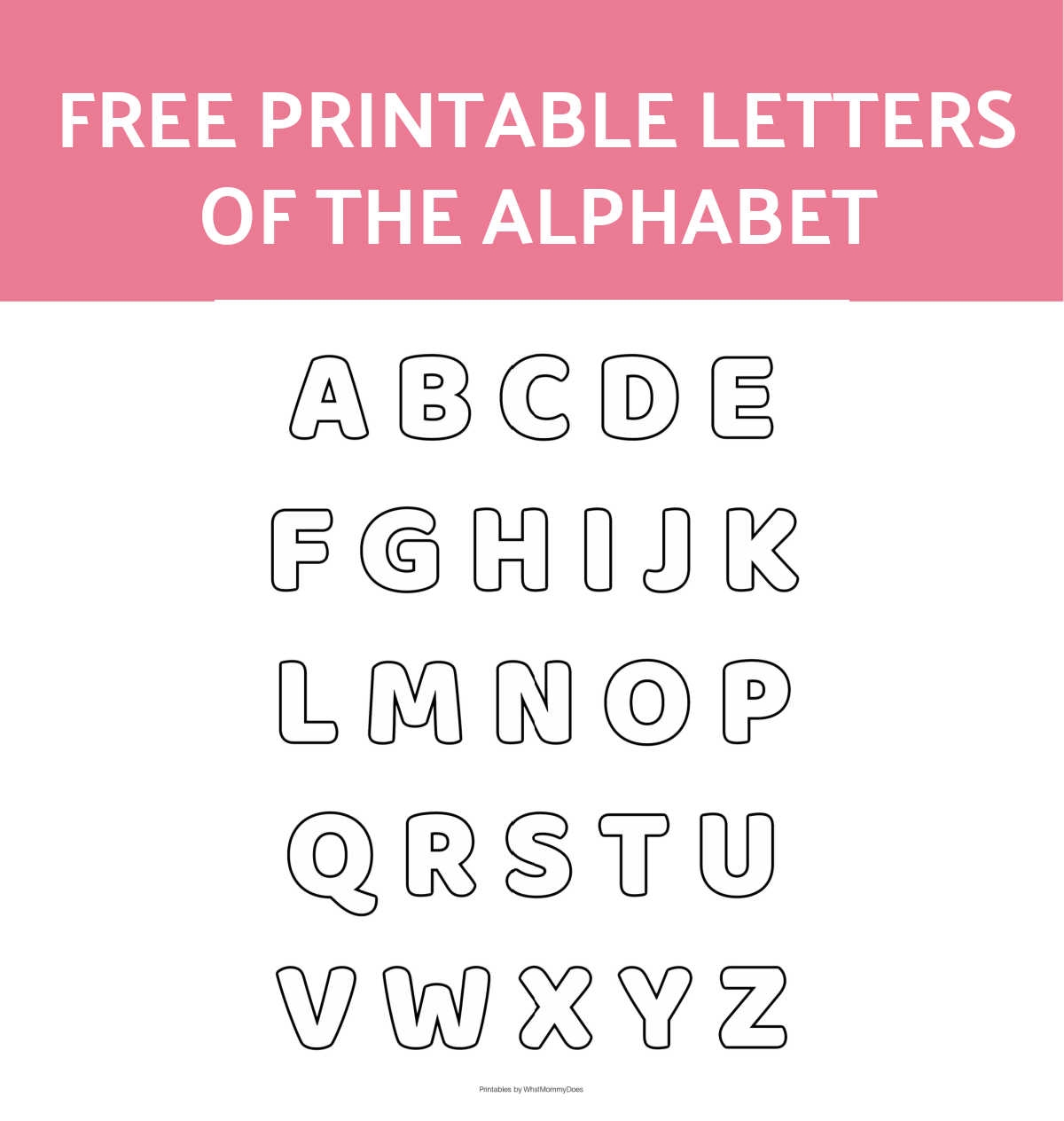 stencils for letters to print