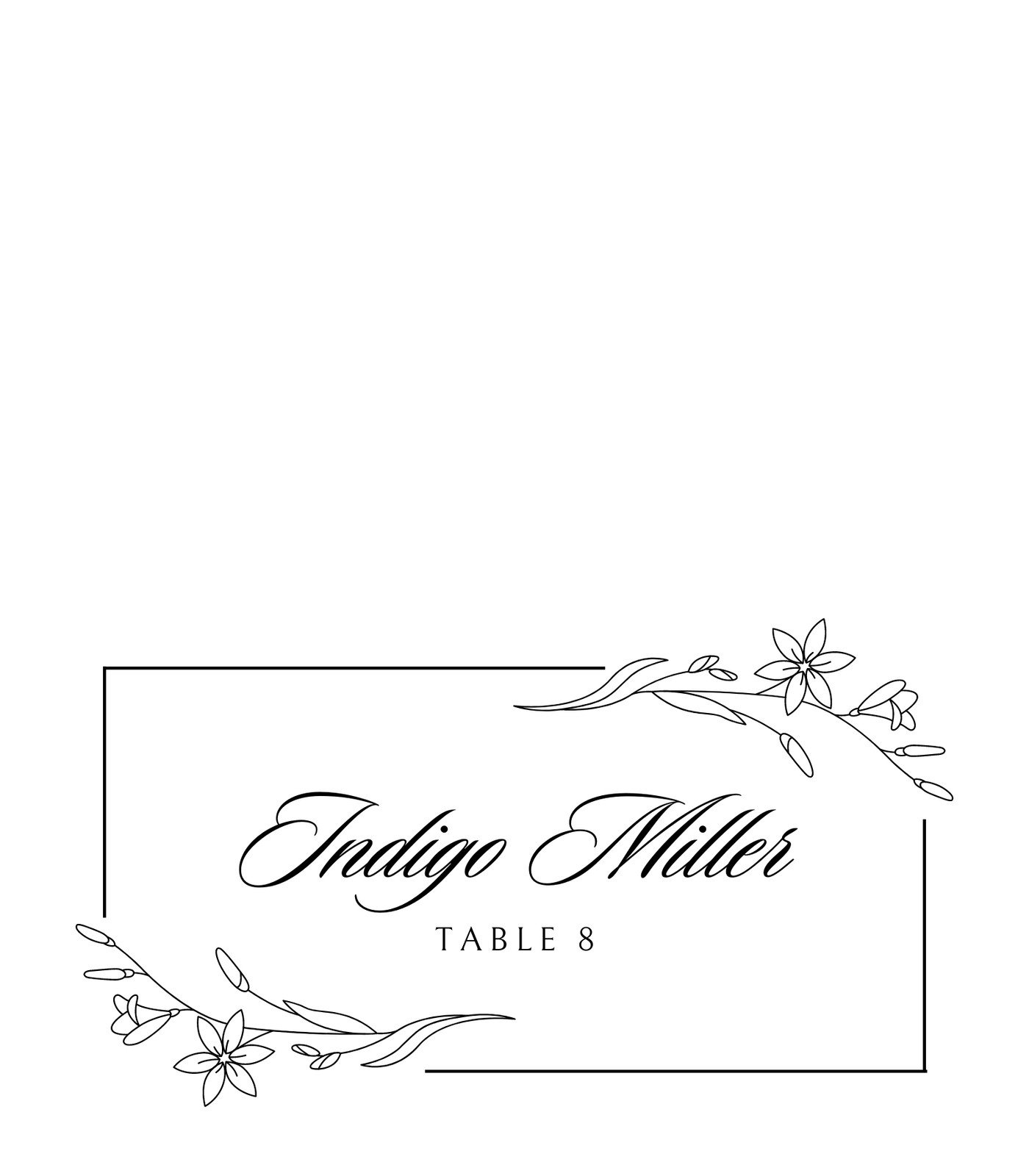 Free Customizable Wedding Place Cards Templates Canva Worksheets Library