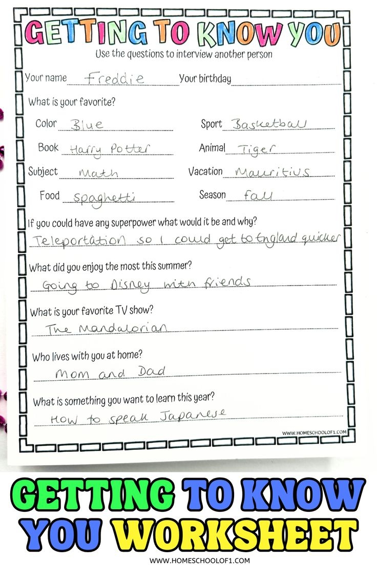 Free Getting To Know You Worksheet For The First Day Of School Free Getting To Know You Worksheet For The First Day Of School