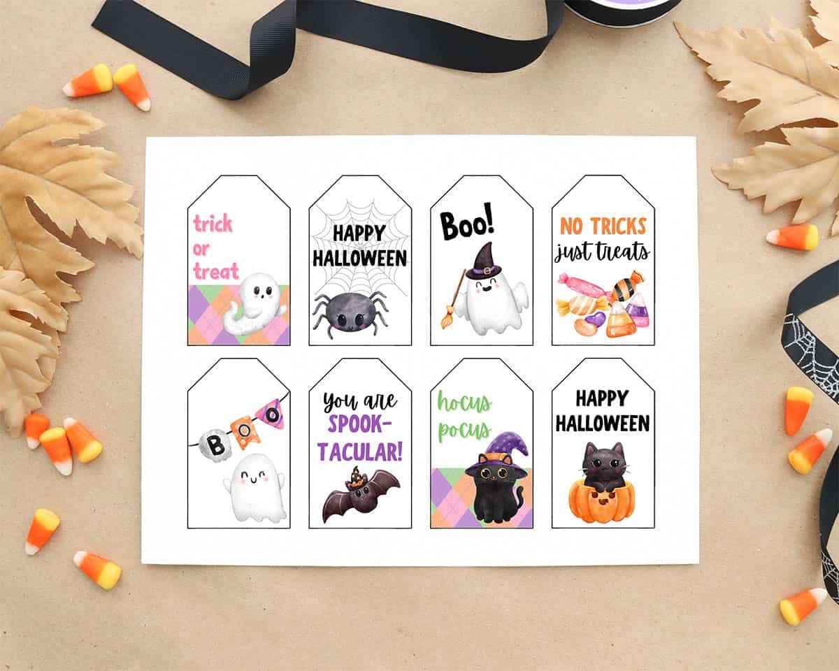 free printable halloween gift tags free printable halloween gift tags