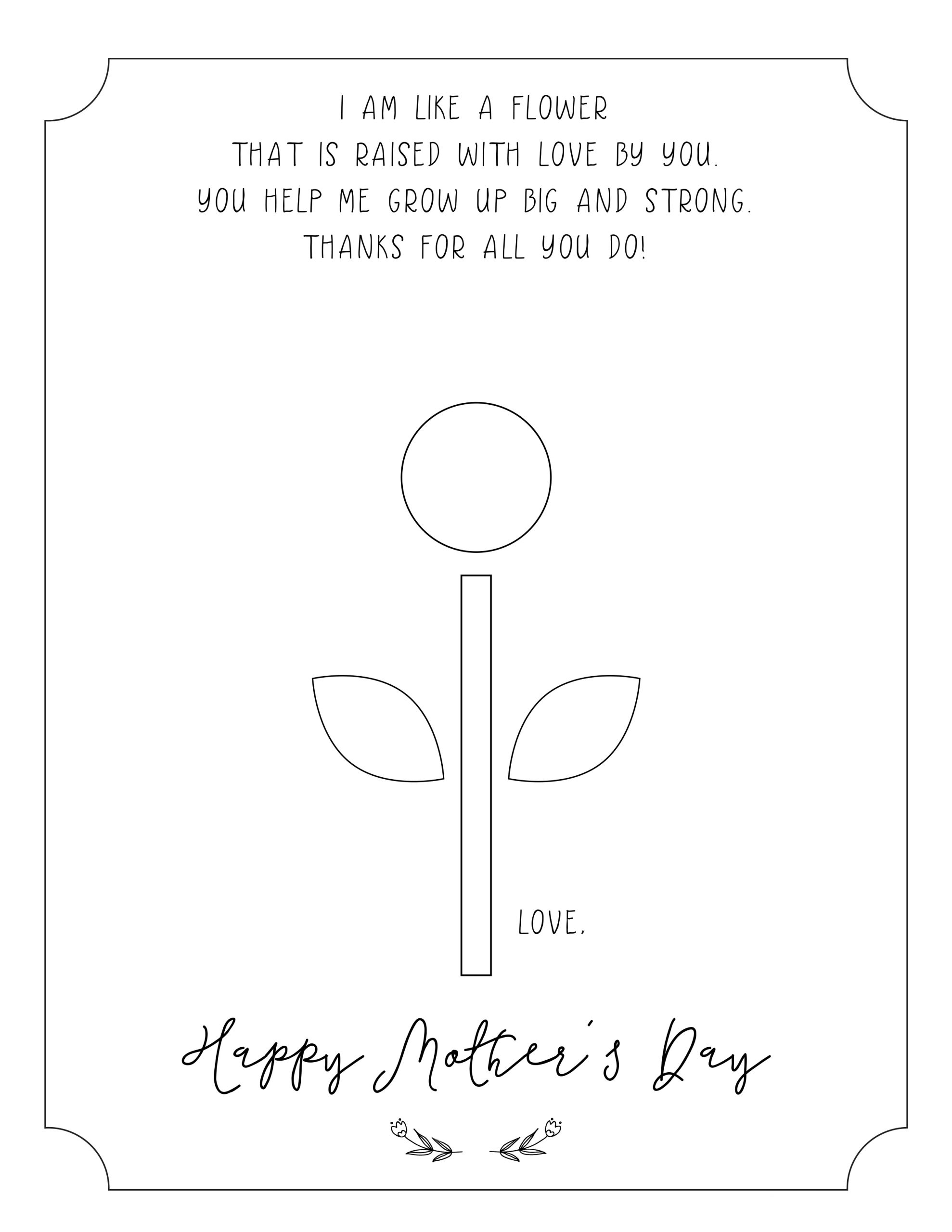 free mothers day printables