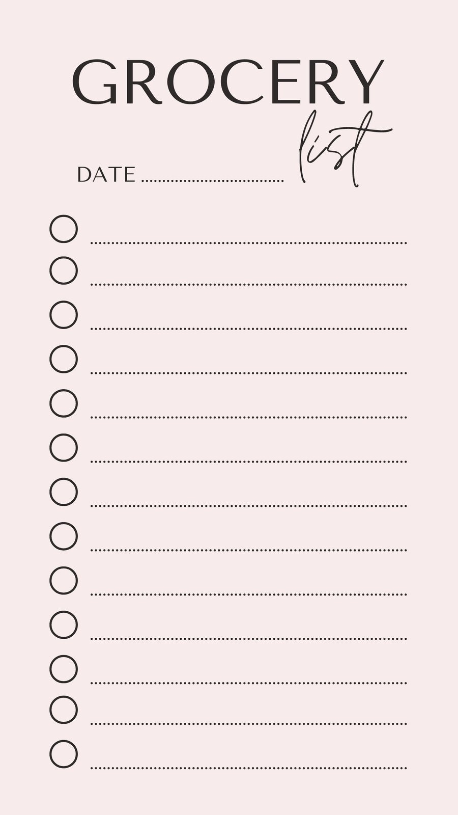 cute shopping list template cute shopping list template