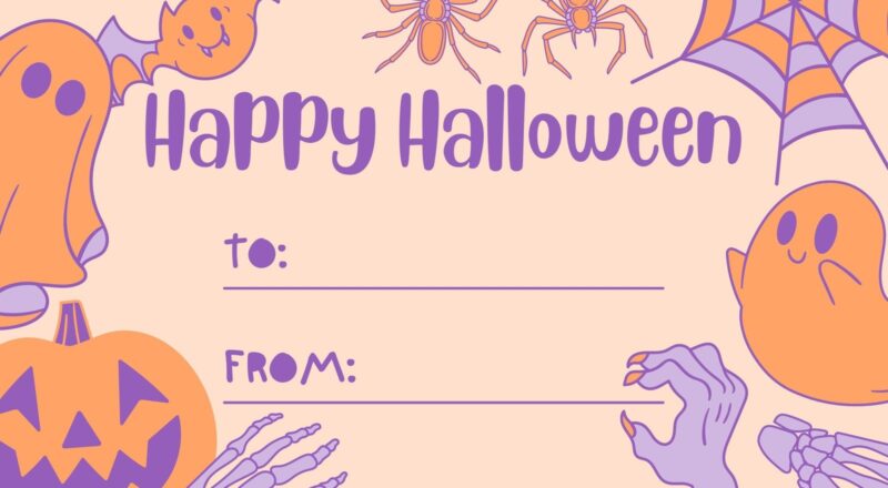 Free Printable And Customizable Halloween Tag Templates Canva