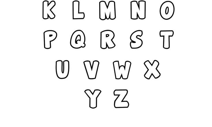 Free Printable Bubble Letter Stencils Bubble Letters Set