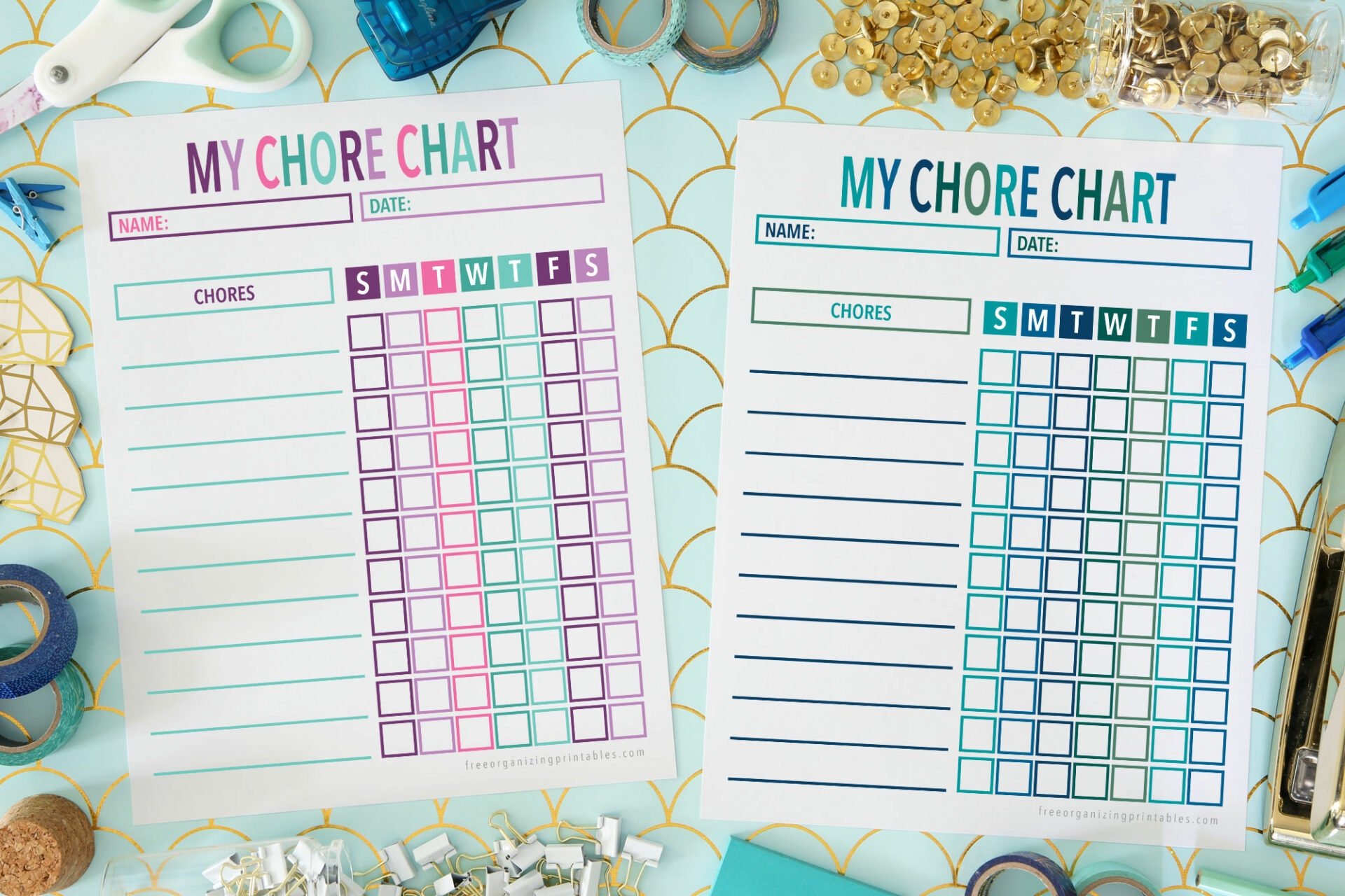 chore chart printable free
