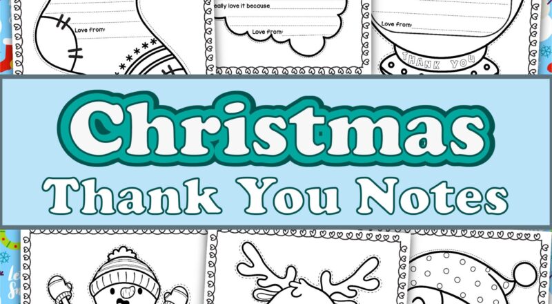 Free Printable Christmas Thank You Notes Frugal Mom Eh