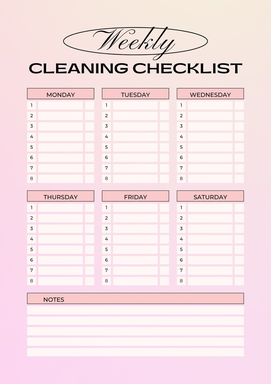 Free Printable Cleaning Checklist Templates Canva Worksheets Library Free Printable Cleaning Checklist Templates Canva Worksheets Library