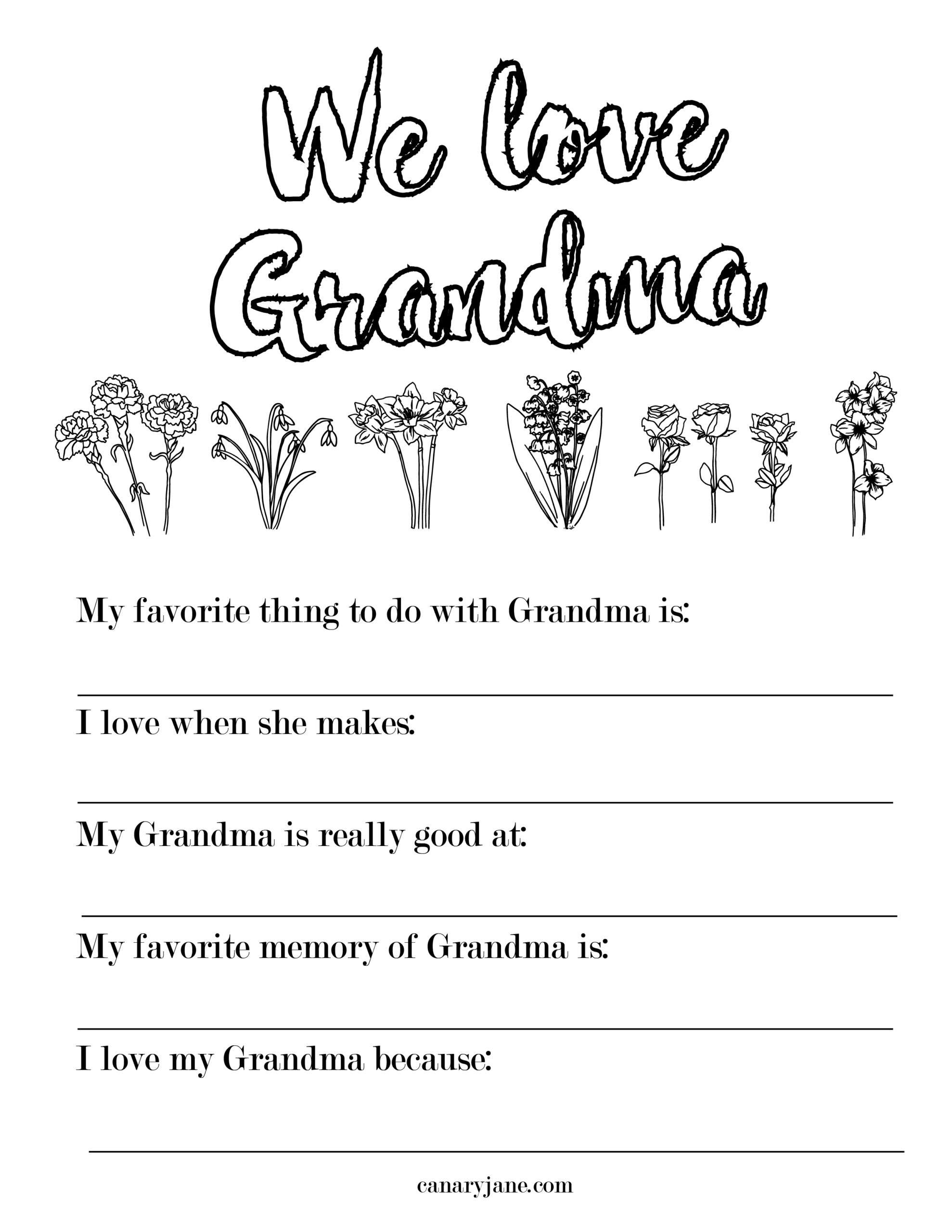 Free Printable Coloring Pages For Mothers Day And Grandma Canary Jane Free Printable Coloring Pages For Mothers Day And Grandma Canary Jane