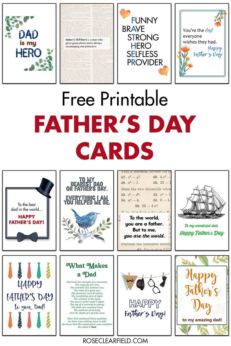 foldable printable fathers day cards
