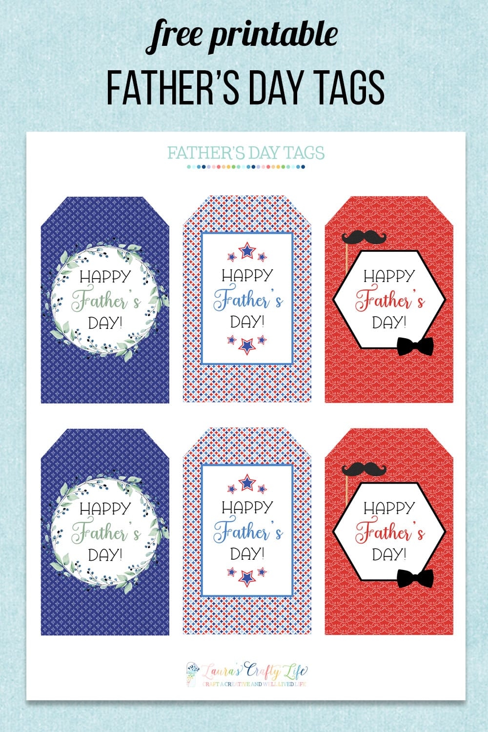 Free Printable Father s Day Tags Free Printable Father s Day Tags