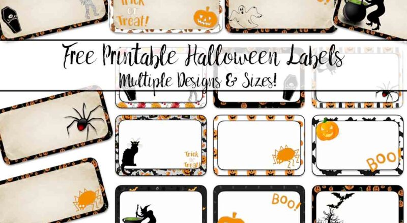 Free Printable Halloween Labels Multiple Sizes Multiple Designs