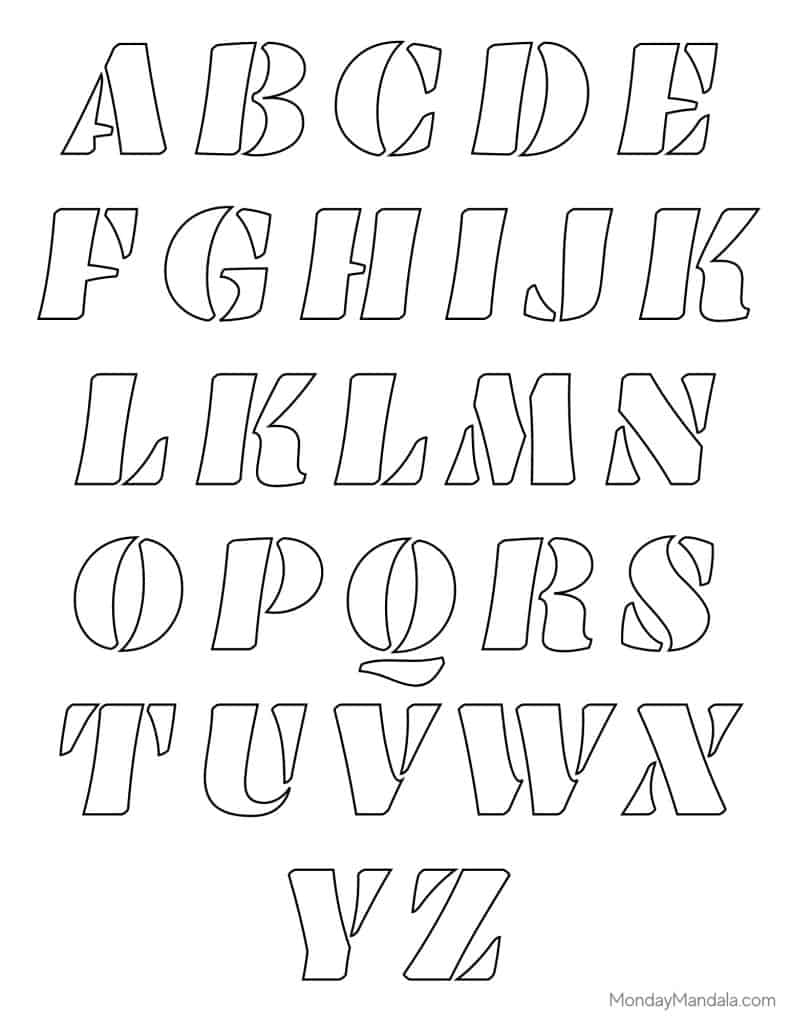 free letter stencils to print out