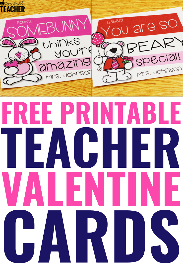 printable valentines for teacher printable valentines for teacher