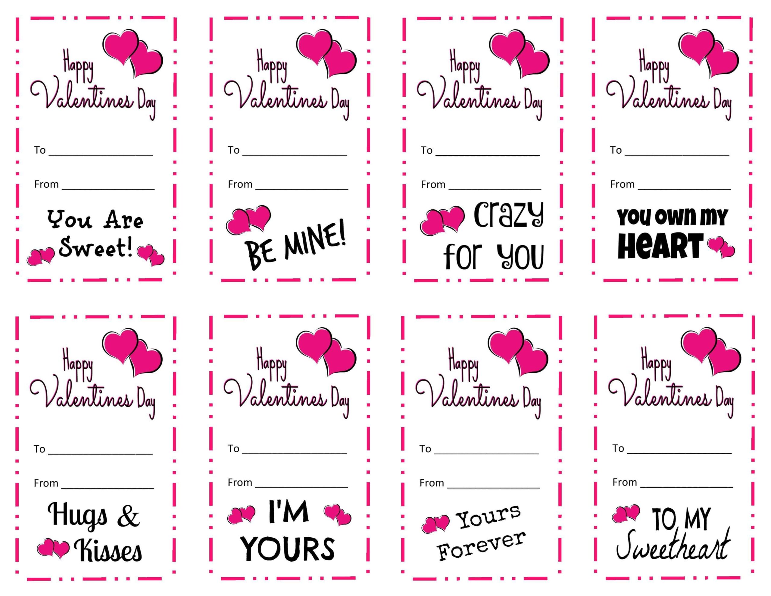free valentine printables pdf