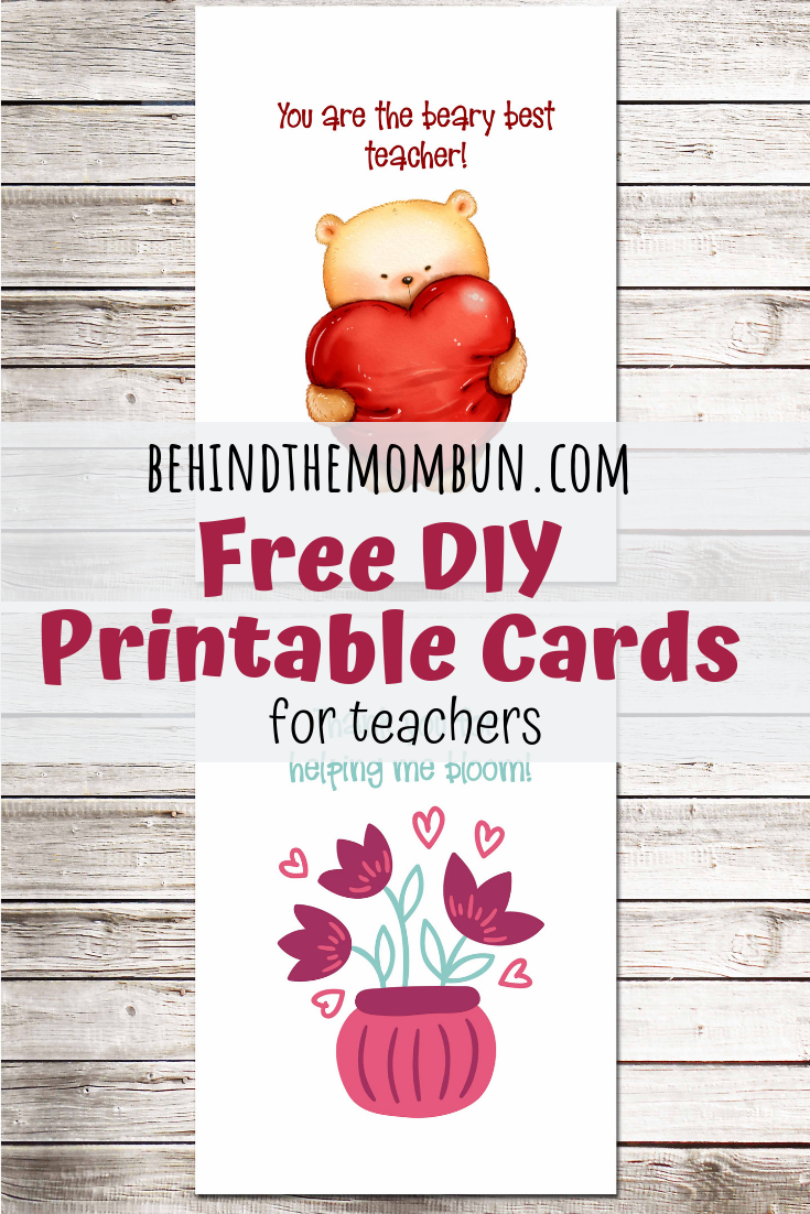 free printable valentines cards for teachers