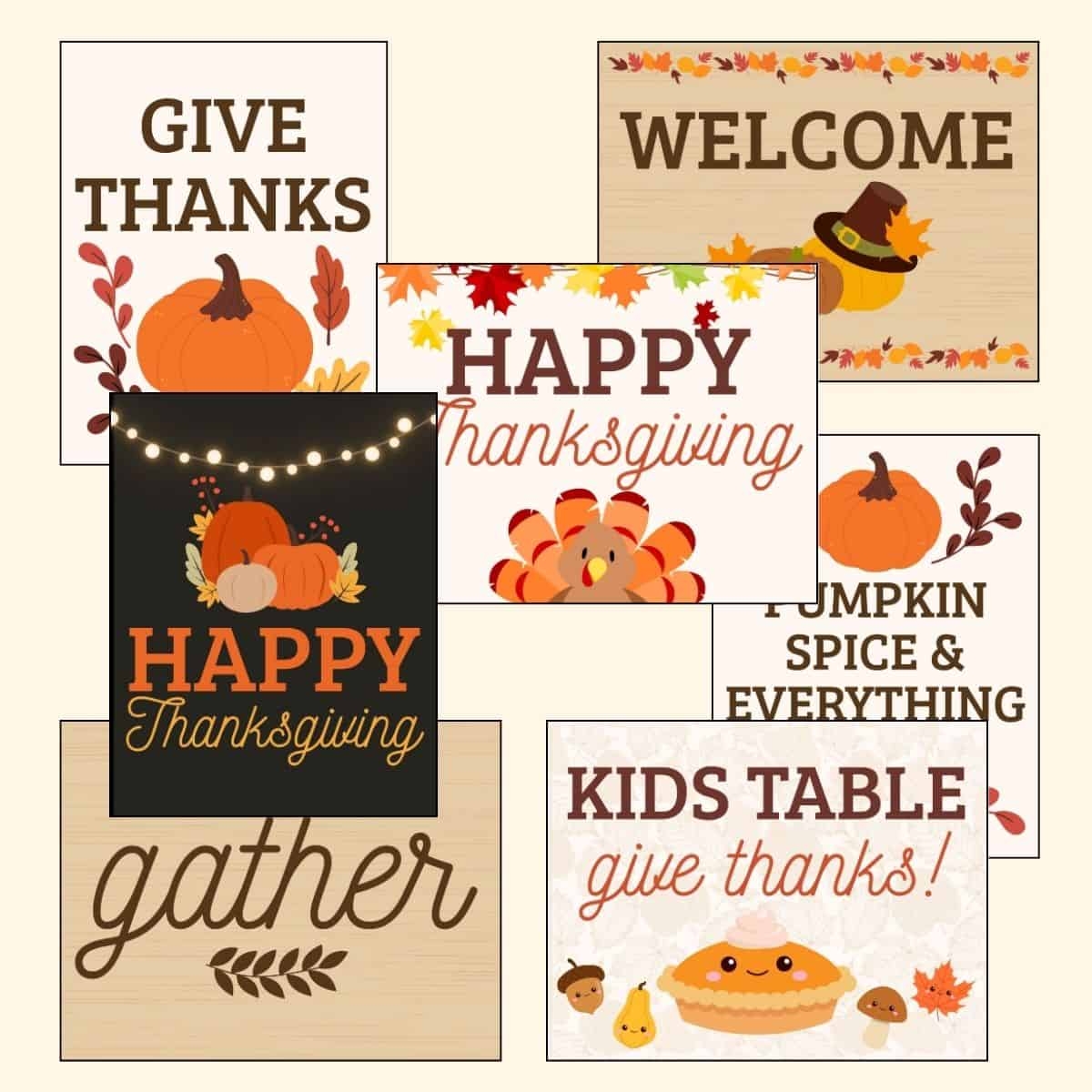 happy thanksgiving sign printable happy thanksgiving sign printable