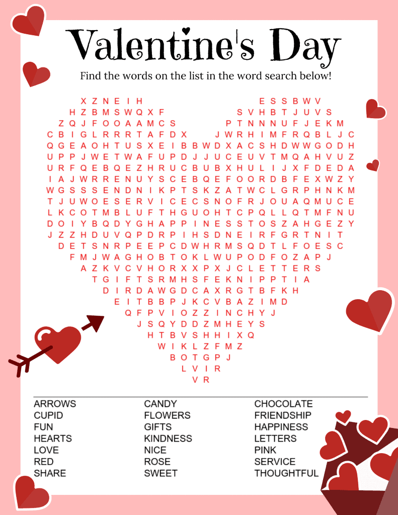 free valentine's day printables