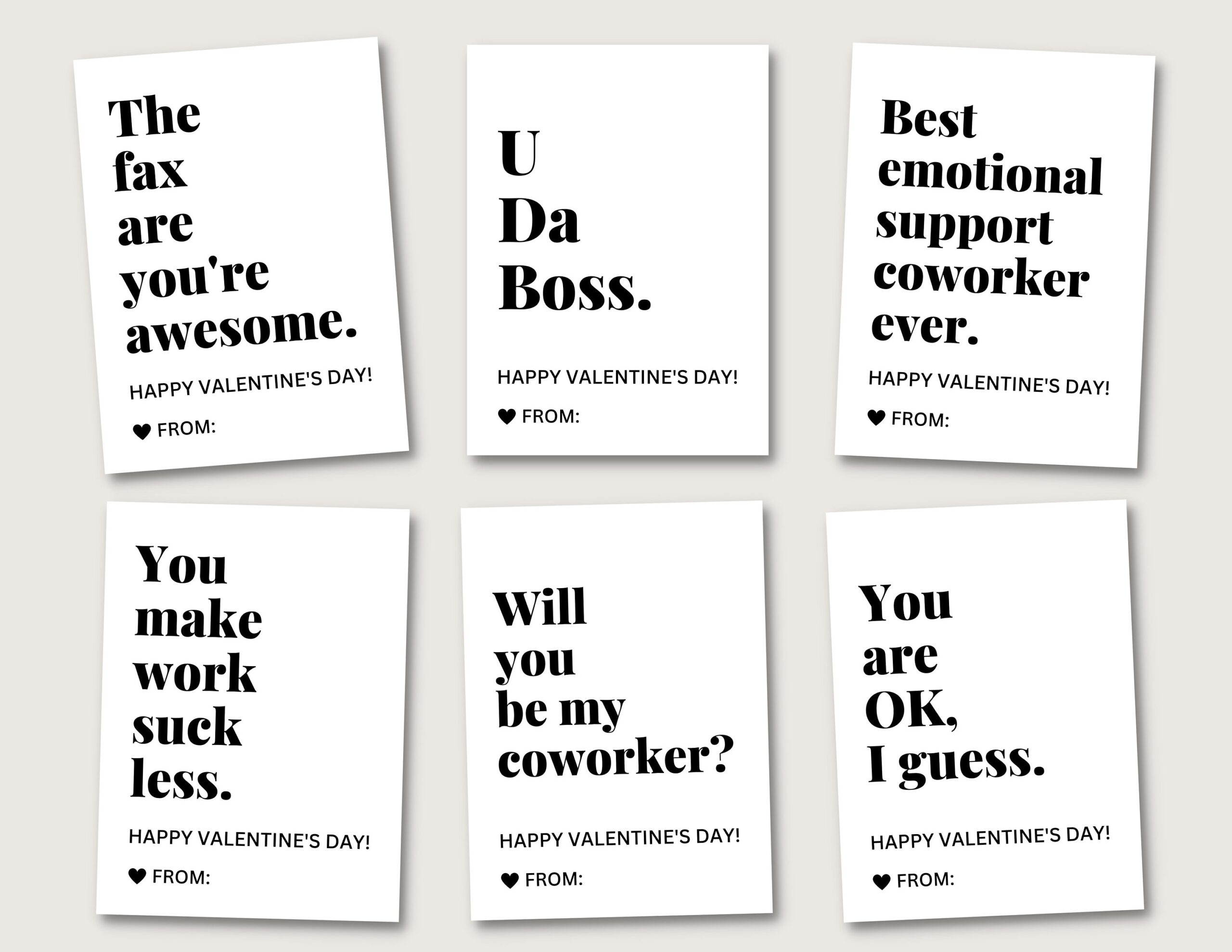 Funny Coworker Valentines Set 2 Workplace Valentine Cards For Boss For Colleague For Employees Printable Valentines Office Party Gift Etsy Funny Coworker Valentines Set 2 Workplace Valentine Cards For Boss For Colleague For Employees Printable Valentines Office Party Gift Etsy