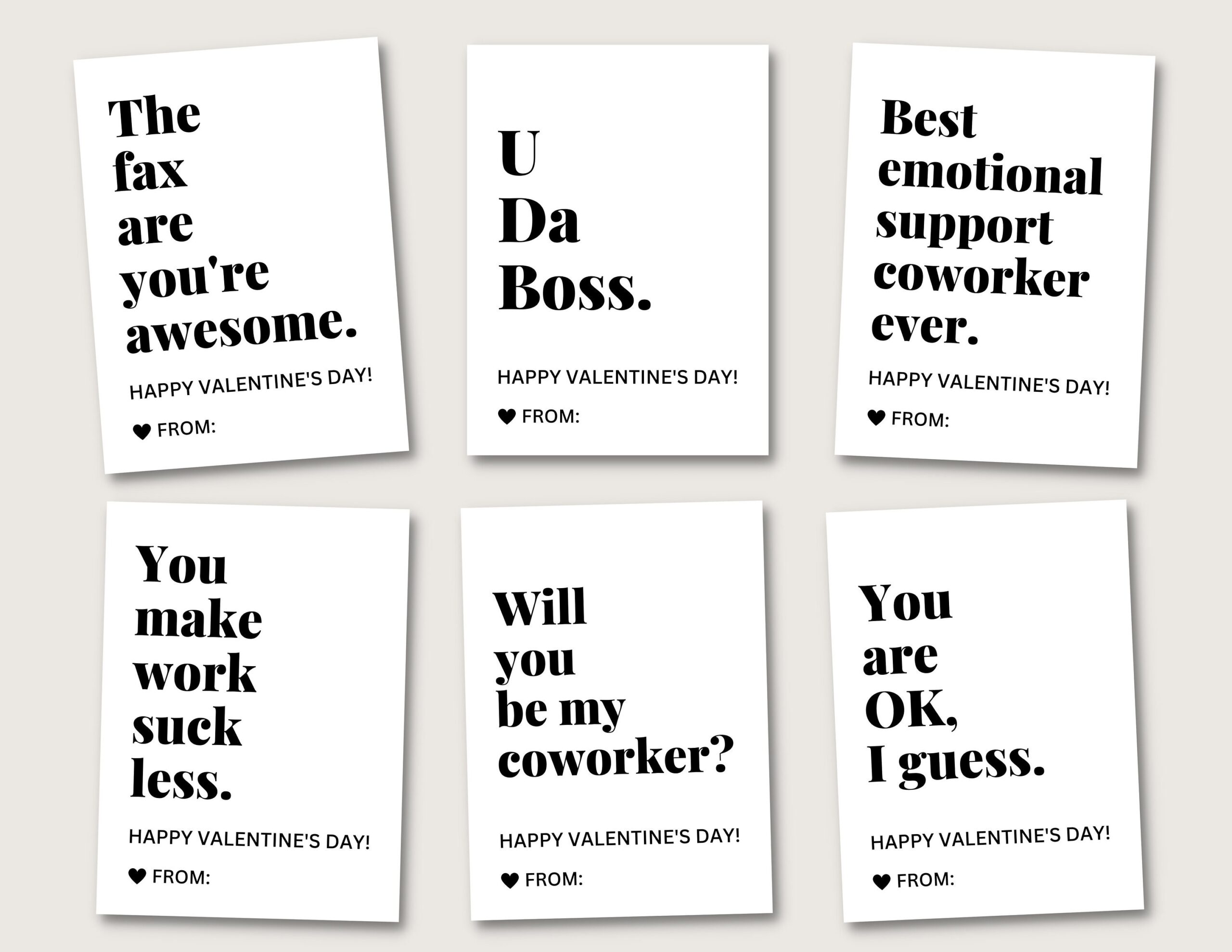 Funny Coworker Valentines Set 2 Workplace Valentine Cards For Boss For Colleague For Employees Printable Valentines Office Party Gift Etsy Funny Coworker Valentines Set 2 Workplace Valentine Cards For Boss For Colleague For Employees Printable Valentines Office Party Gift Etsy