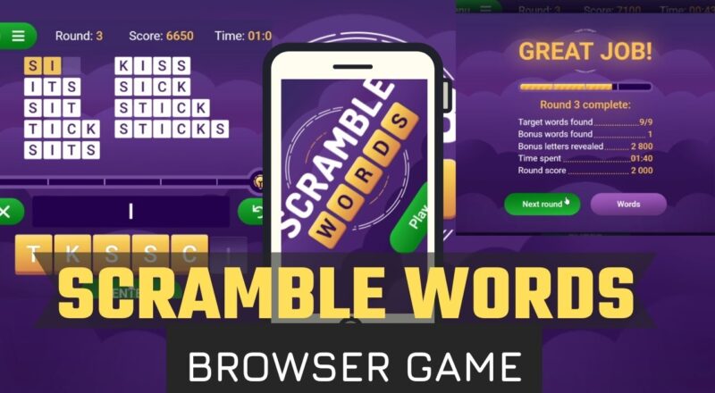 GAMEPLAY Scramble Words USA Today Games Browser Game YouTube