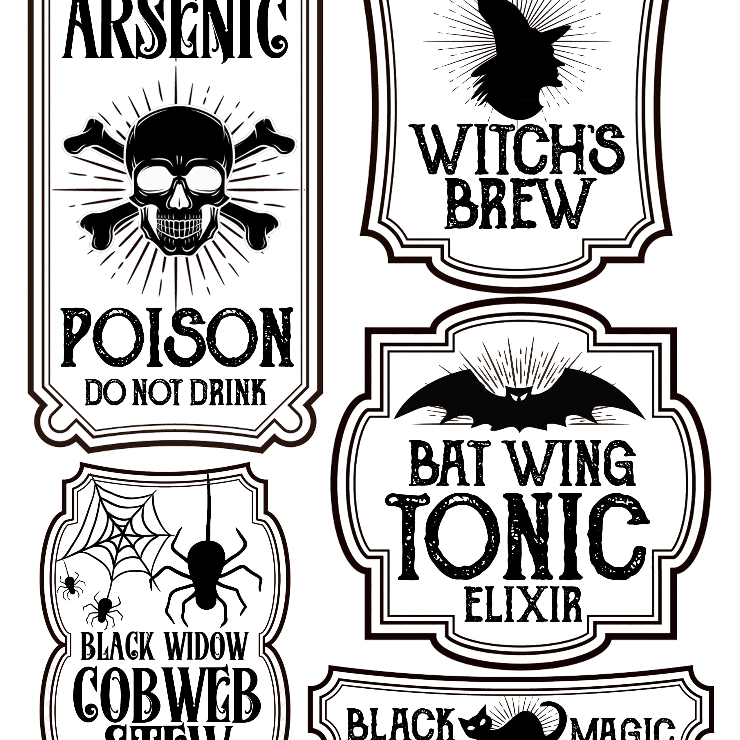 Halloween Bottle Labels Free Printables Potions Labels Halloween Bottle Labels Free Printables Potions Labels