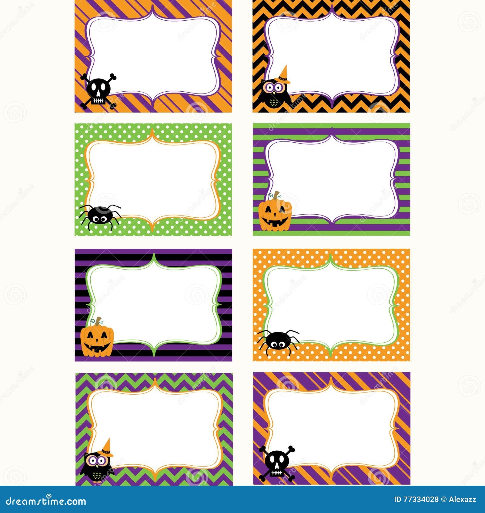 halloween name tags free printable