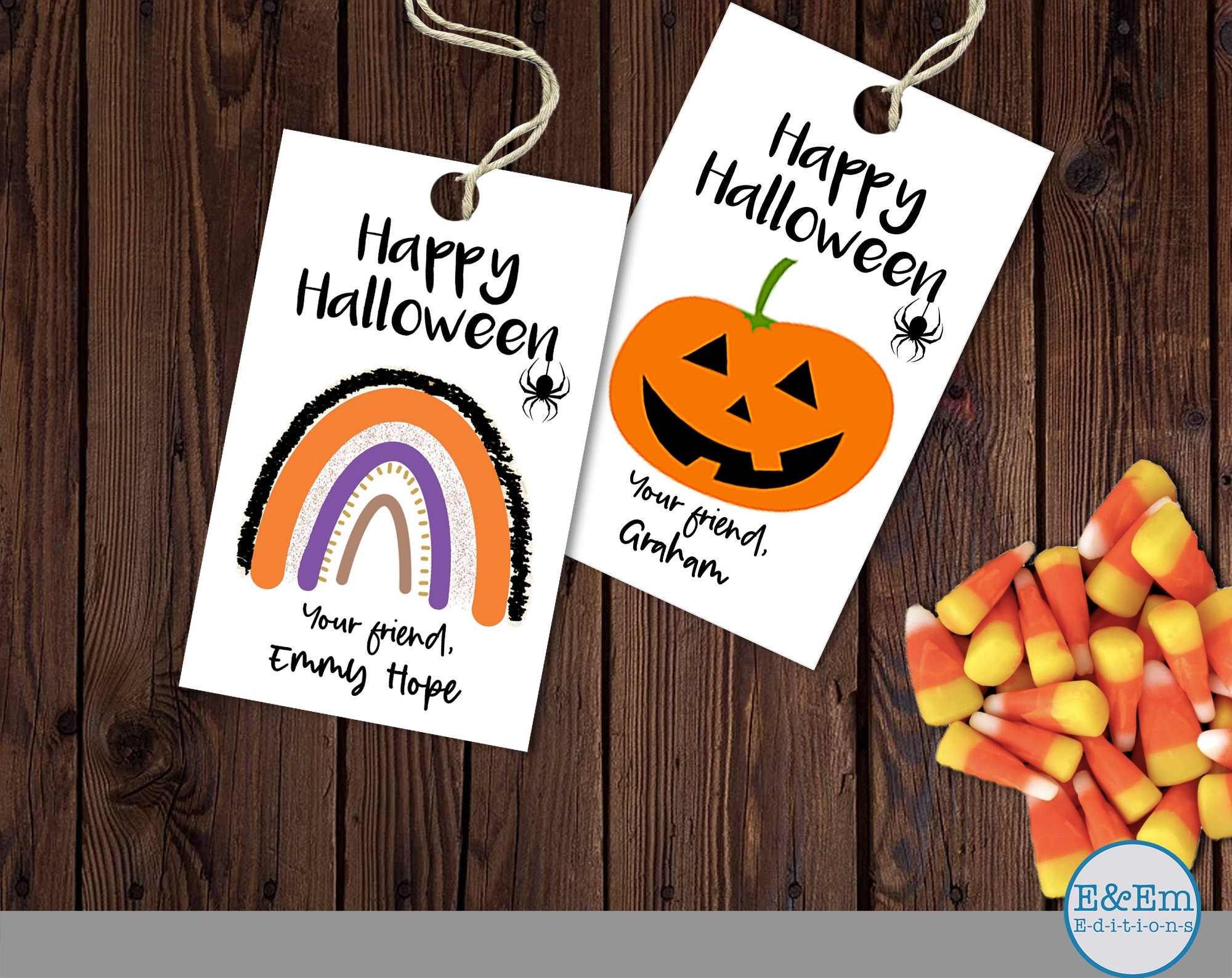 Halloween Treat Tag Gift Tag Halloween Bag Tag Sweet Treats Tags Halloween Candy Tags Thank You Printable Pumpkin Bag Toppers Etsy