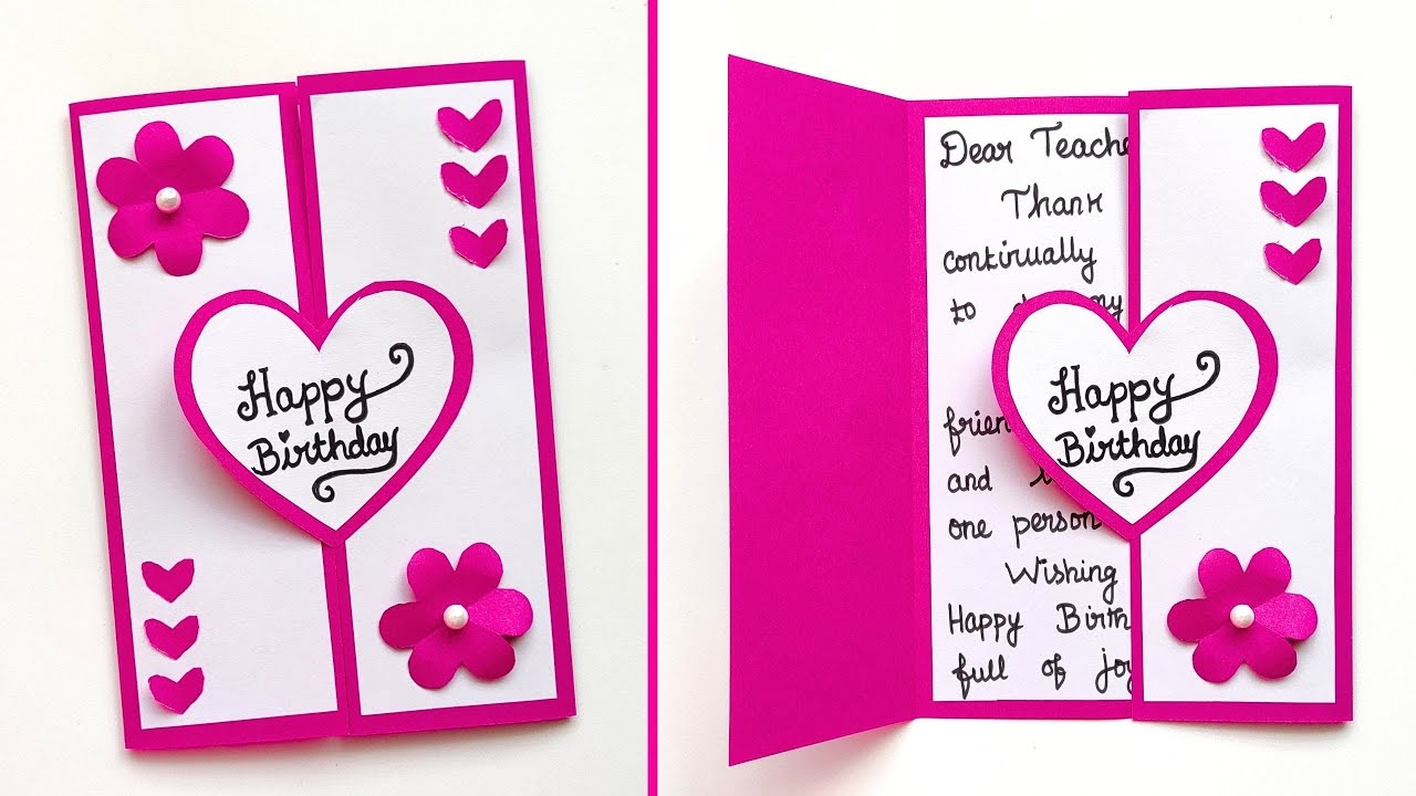 happy birthday card for teacher