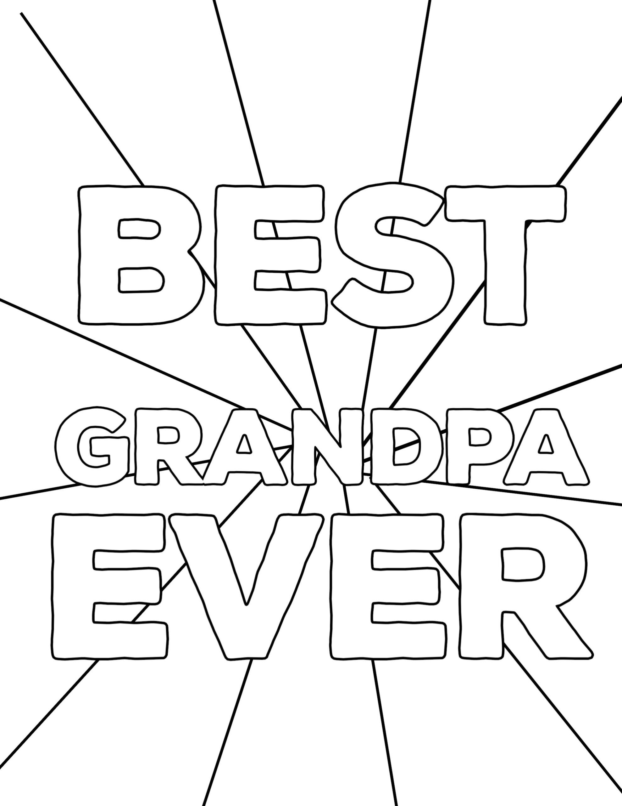 free printable fathers day coloring pages for grandpa