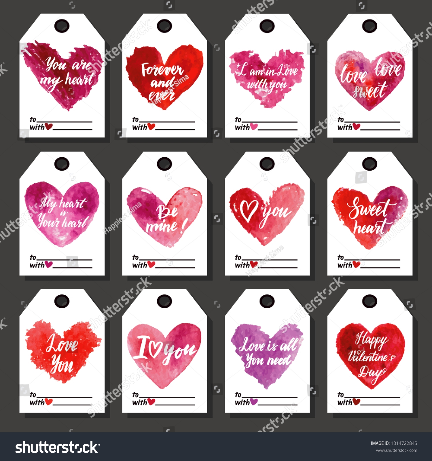 Happy Valentines Day Tags Gifts Hand Stock Illustration 1014722845 Shutterstock Happy Valentines Day Tags Gifts Hand Stock Illustration 1014722845 Shutterstock