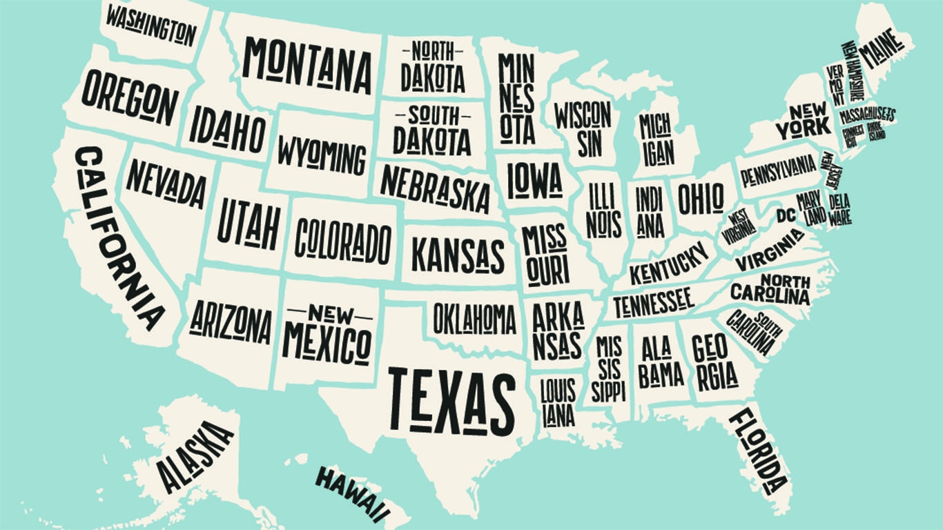 How Each State Got Its Name 24 7 Wall St  How Each State Got Its Name 24 7 Wall St
