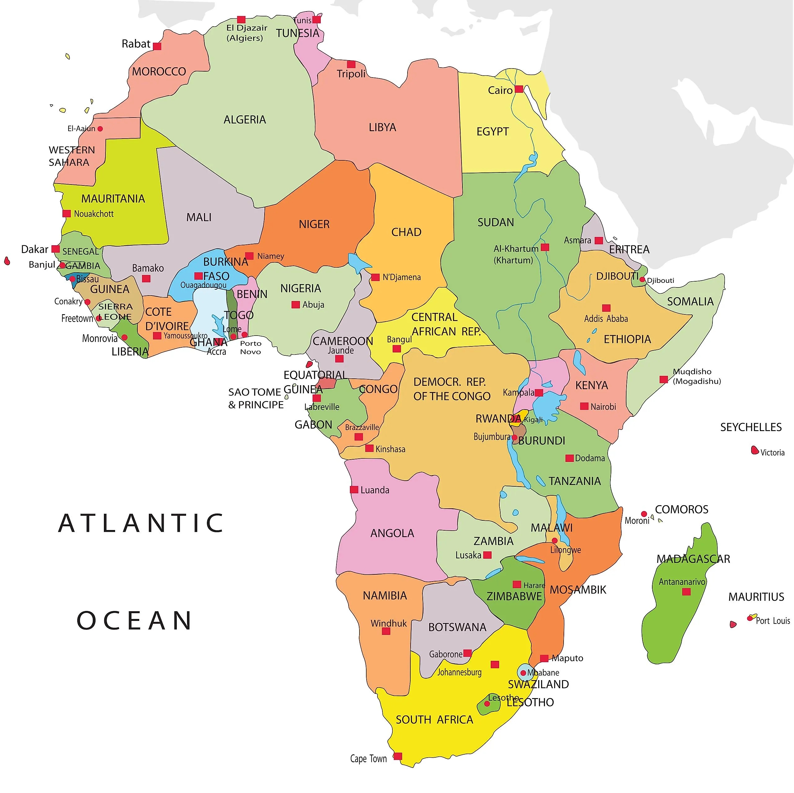 How Many Countries Are There In Africa 
