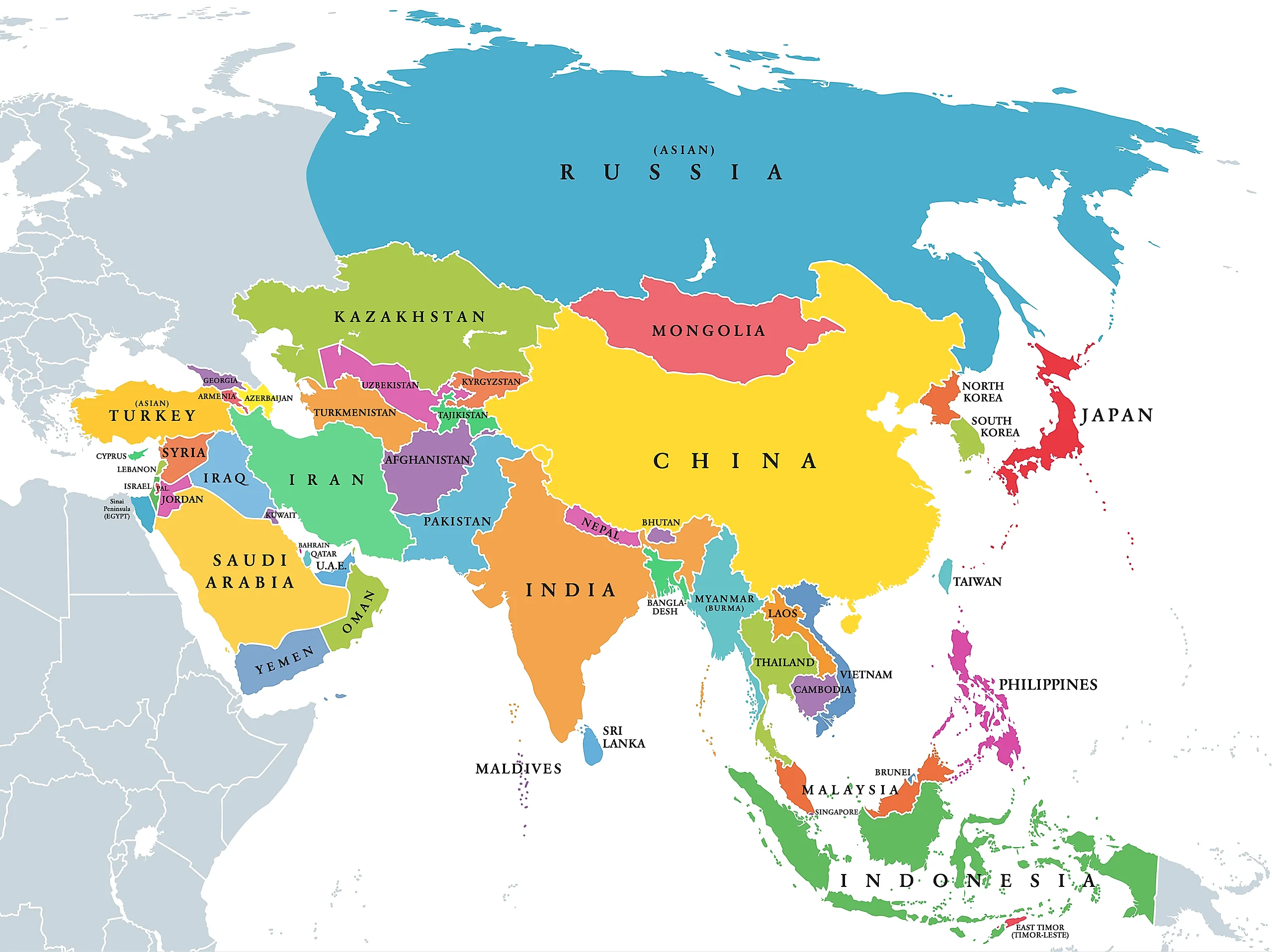How Many Countries Are There In Asia How Many Countries Are There In Asia