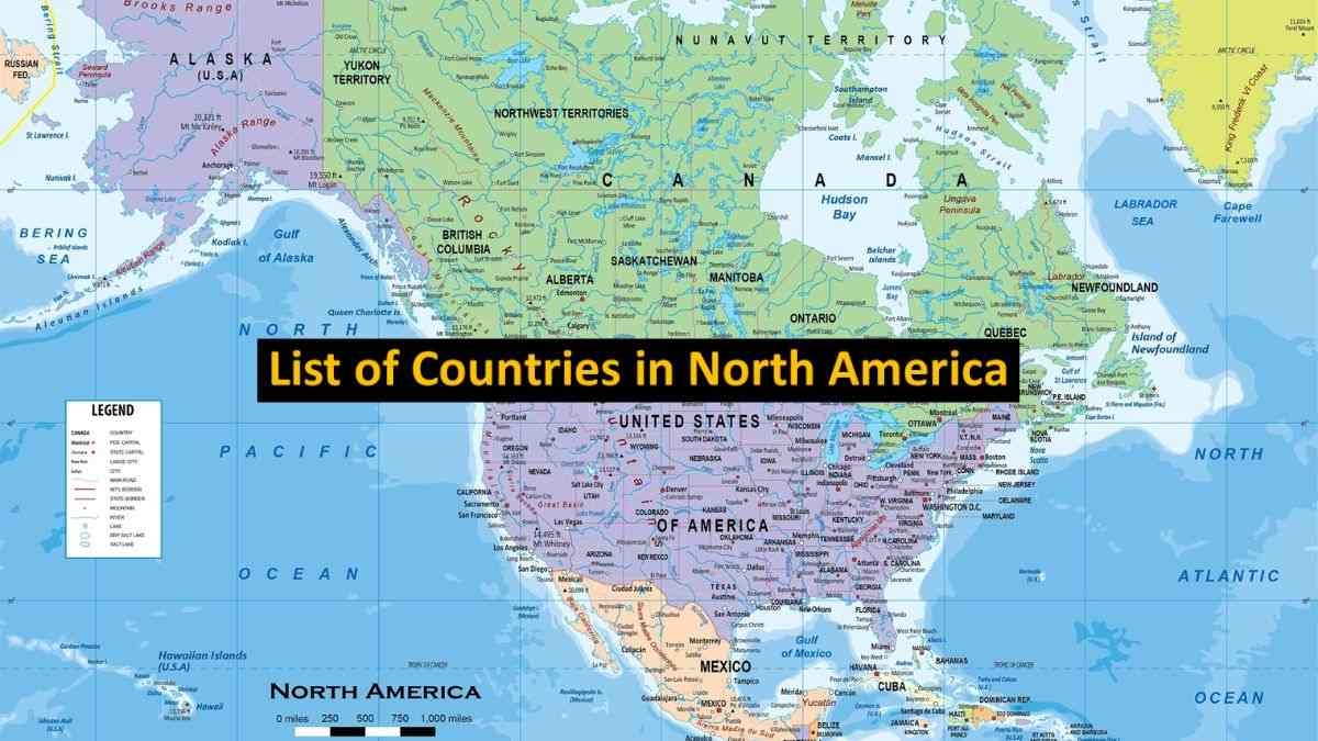 How Many Countries Are There In North America 