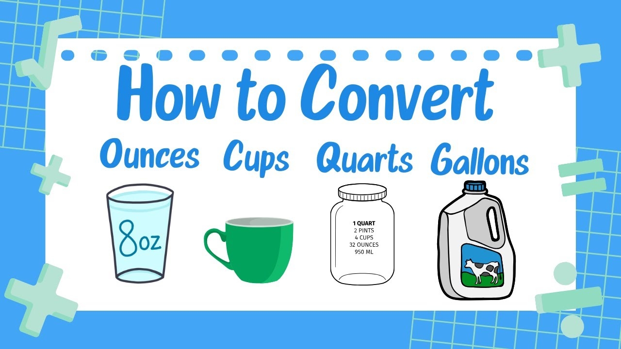 How To Convert Gallons To Quarts And Quarts To Gallons YouTube How To Convert Gallons To Quarts And Quarts To Gallons YouTube