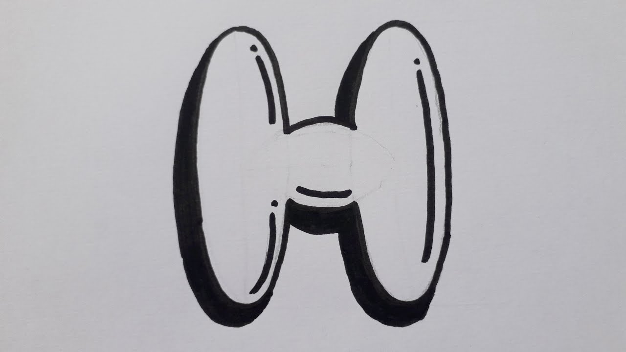 letter h in bubble letters letter h in bubble letters