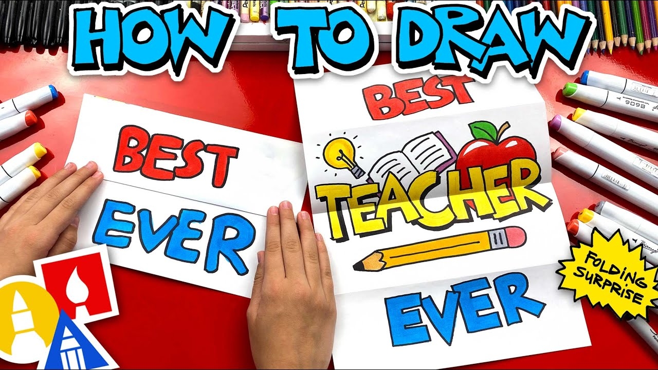 How To Draw The Best Teacher Ever Folding Surprise YouTube