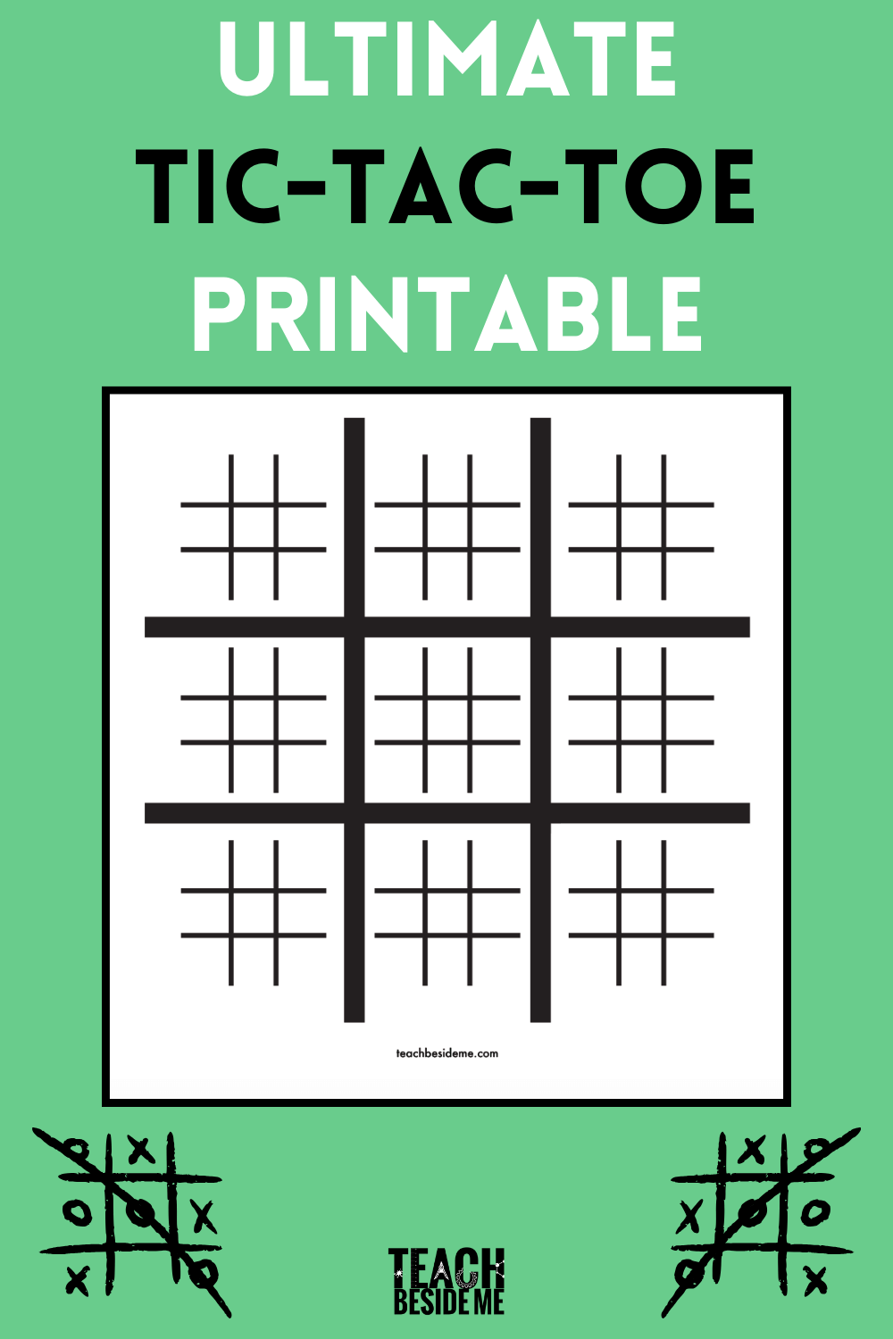 tic tac toe printable tic tac toe printable