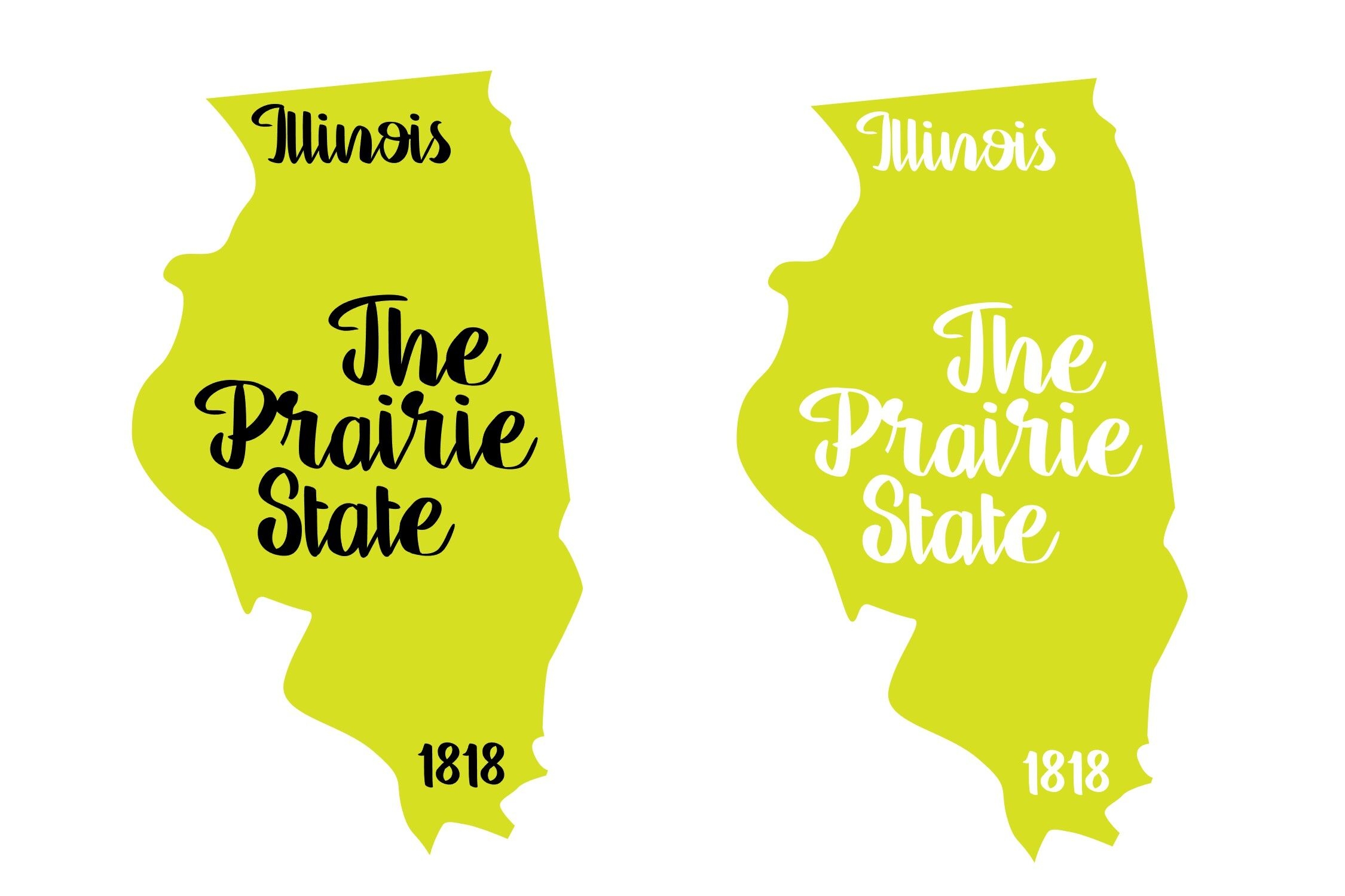 Illinois State Nickname EST Year 2 Files SVG PNG EPS By Studio 26 Design Co TheHungryJPEG