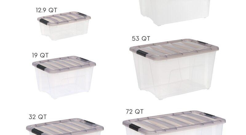 IRIS 3 Pack Stack And Pull Small 18 Gallon S 72 Quart Gray Tote With Latching Lid 500150 At Lowes