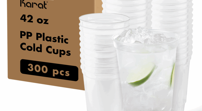 Karat 42oz Premium PP Plastic Cold Cups 115mm BPA Free 300 Pcs C KPP42 EBay