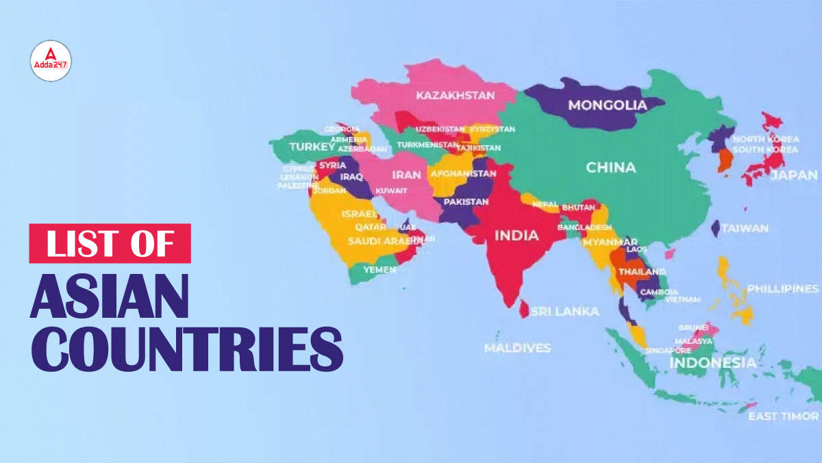List Of Asian Countries Know Their Capital Area And Population