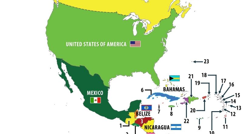 List Of North American Countries North American Countries