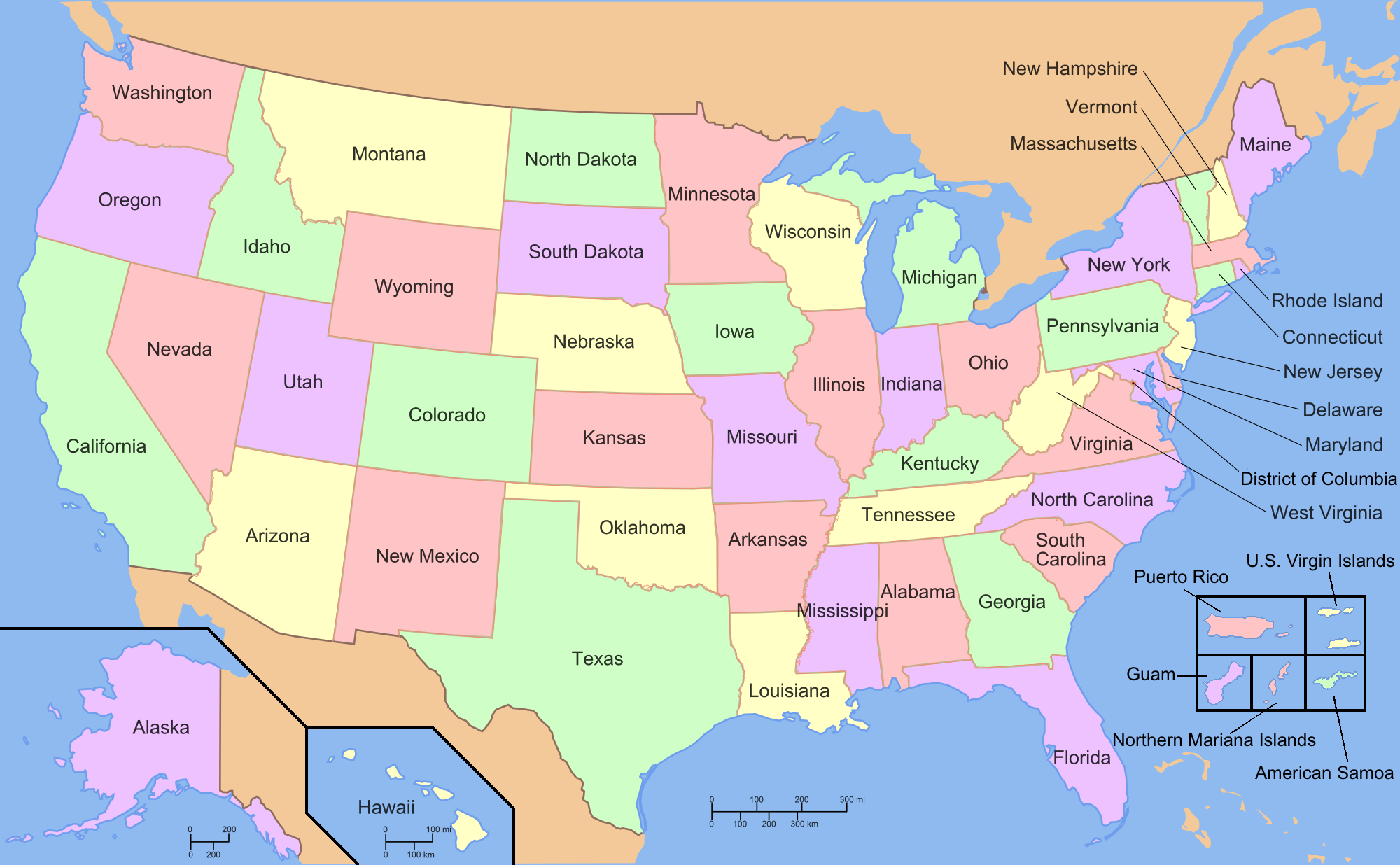 List Of States And Territories Of The United States Wikipedia List Of States And Territories Of The United States Wikipedia
