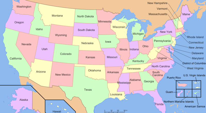 List Of States And Territories Of The United States Wikipedia