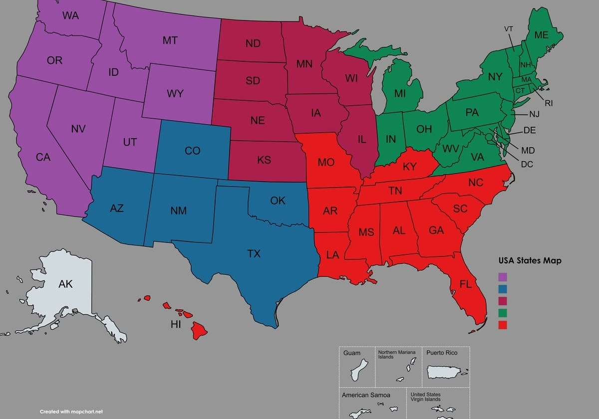List Of US States And Territories Guide To All 50 US States