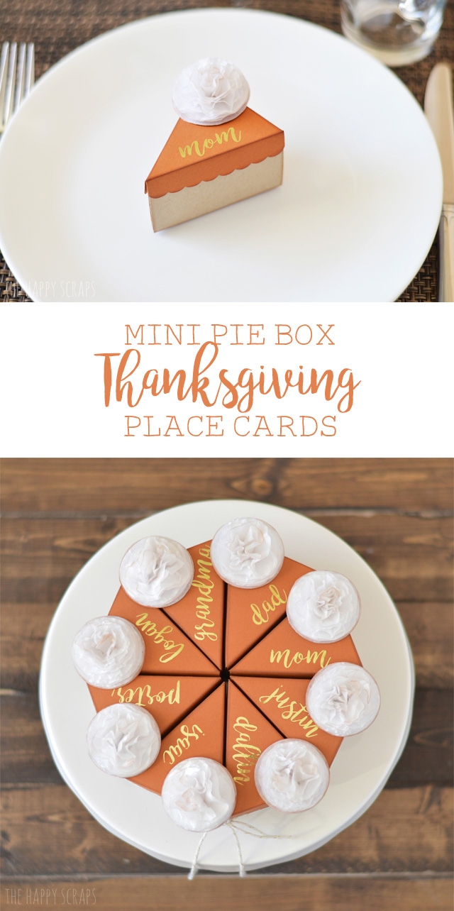 Mini Pie Box Thanksgiving Place Cards The Happy Scraps Mini Pie Box Thanksgiving Place Cards The Happy Scraps